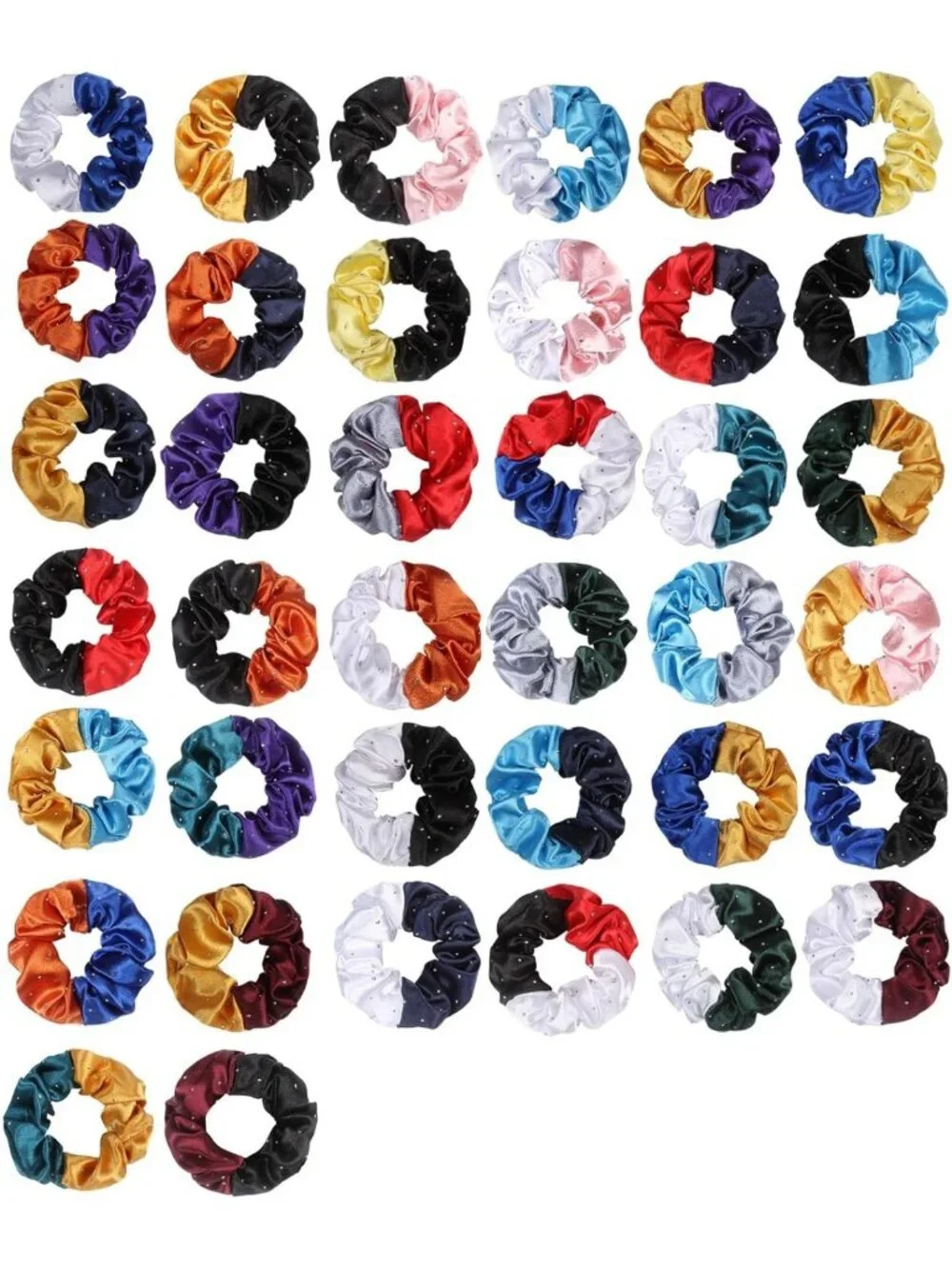 Satin Silk Hair Scrunchies 12 Pack, 4.5